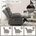 Massage Recliner Chair with Heat and Vibration, Ergonomic Rocking Lounge Chair with 4 Side Pockets, 2 Cup Holders, USB Charging Port - SL-1026